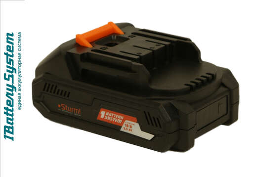 Изображение для SBP1802 аккумулятор Sturm!, 18В, 1BatterySystem, 2.0Ач
