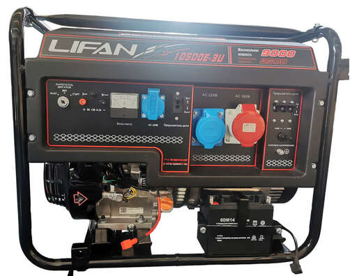 Изображение для Генератор Lifan 10500E-3U (LF 8 GF, 9 кВт, электростартер)