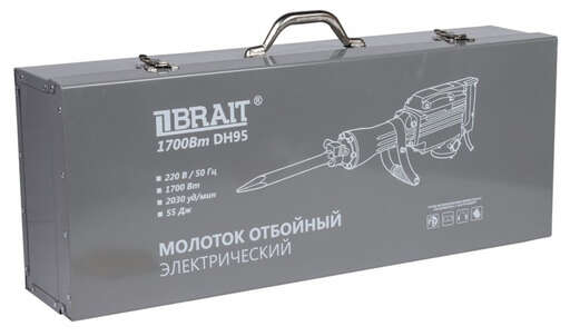 Изображение для Молоток отбойный электрический Brait DH95 (1.7кВт, 2030уд/мин, от сети)