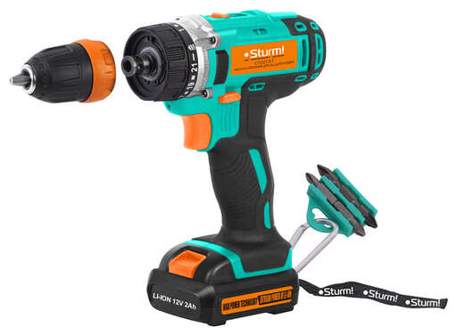 Изображение для Аккумуляторный шуруповерт Sturm! CD3212LT