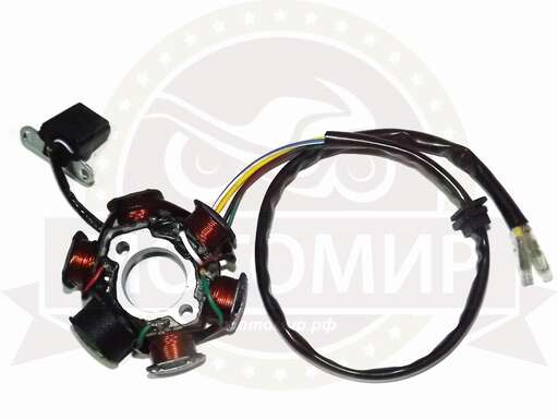 Изображение для Зажигание Альфа Horse голое (без маховика) (6 катушек, 5 провод, без колодки)