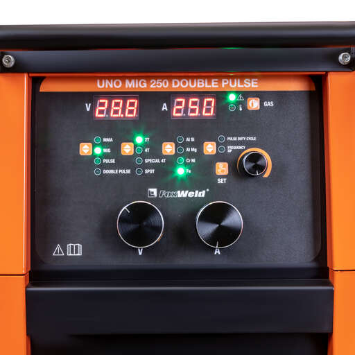 Изображение для Сварочный полуавтомат Foxweld UNO MIG 250 DOUBLE PULSE (MMA/MIG-MAG, Pulse, Double Pulse)