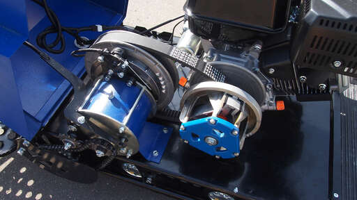 Изображение для Мотобуксировщик Лидер-3-4Т-20АП LONG с лыжным рычажным модулем (Lifan 20 лс, реверс, электростартер, фара)