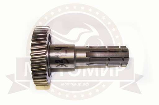 Изображение для Вал редуктора 157QMJ (ATV150) T150 ведомый с шестерней L-112 мм*(D25/D30 мм) 40 зуб (НАБОР)