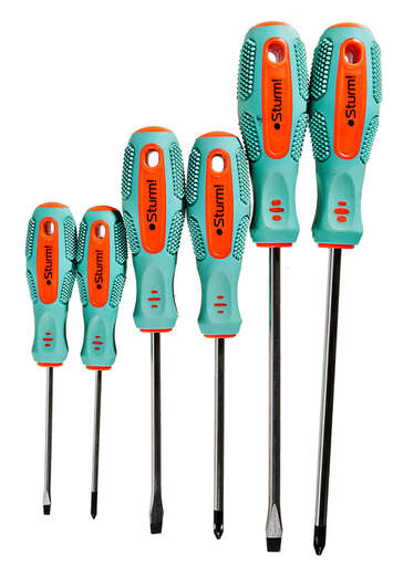 Изображение для Набор отверток 6 шт, CrV, тканевый кейс Sturm!