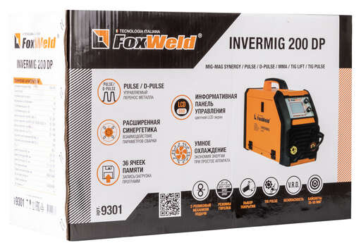 Изображение для Сварочный полуавтомат Foxweld INVERMIG 200DP (MMA/MIG-MAG/TIG LIFT)