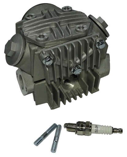 Изображение для Головка цилиндра "Альфа, Zodiak" в сборе 47 мм (70см3) (клапана, распр., коромысло и т.д.) (ГБЦ)