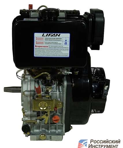 Изображение для Двигатель дизельный Lifan C192FD 6А (15 лс, электростартер, катушка освещения 6А, под конус)