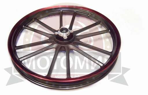 Изображение для Обод 18" передний литой,  диск. тормоз 1,6*18  STINGRAY  черный (4 отв.)