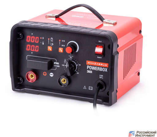 Изображение для Пуско-зарядное устройство Foxweld KVAZARRUS PowerBox 360I (таймер, пластиковый кейс)