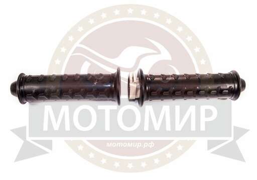 Изображение для Ручка руля левая (резиновая) + правая (газа) в сборе SIGMA SPORT/SIGMA