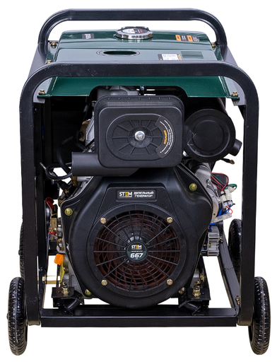 Изображение для Генератор дизельный STEM Techno S8500DE (8.5 кВт, электростартер, дисплей, подогрев, АВР)