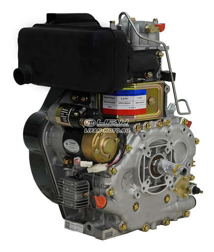 Изображение для Двигатель дизельный Lifan С188FD 6А (13 лс, электростартер, катушка освещения 6А, под конус),