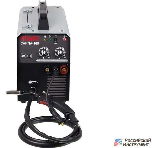 Изображение для Сварочный полуавтомат Ресанта САИПА-165 (встроенная горелка, MMA/MIG-MAG)