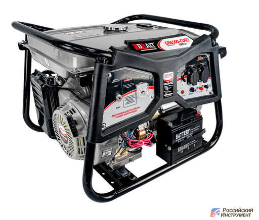 Изображение для Бензиновый генератор Brait GB-6500 CU(E) (6.5 кВт, электростартер, аккумулятор, медная обмотка)