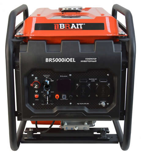 Изображение для Генератор бензиновый инверторный Brait BR5000iOEL (3.8 кВт, электростартер)