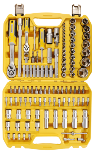Изображение для Набор инструментов автомобильный 108 предметов Hanskonner