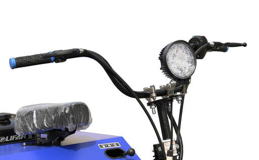 Изображение для Мотобуксировщик Лидер-3-3Т-15АП с лыжным модулем (Lifan 15 лс, электростартер, освещение, с реверсом, три тележки)