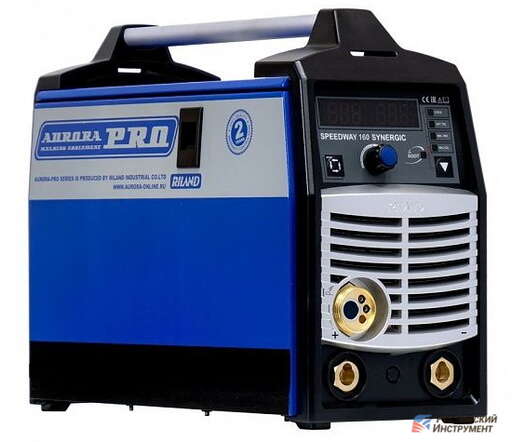 Изображение для Сварочный полуавтомат Aurora PRO SPEEDWAY 160 SYNERGIC (синергетическое управление, MMA/MIG-MAG/TIG LIFT)