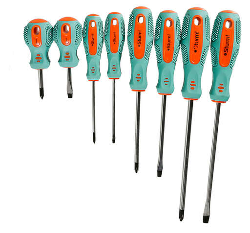 Изображение для Набор отверток 8 шт, CrV, тканевый кейс Sturm!
