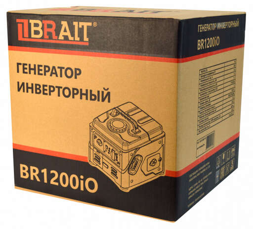 Изображение для Генератор бензиновый инверторный Brait BR1200iO (1.1 кВт)