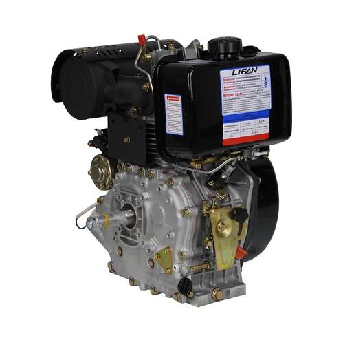 Изображение для Двигатель дизельный Lifan C195FD-A (16 лс, 25 мм, электростартер, катушка 6А)