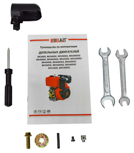 Изображение для Двигатель дизельный Brait BR300DE  (6 лс, электростартер, 25 мм)