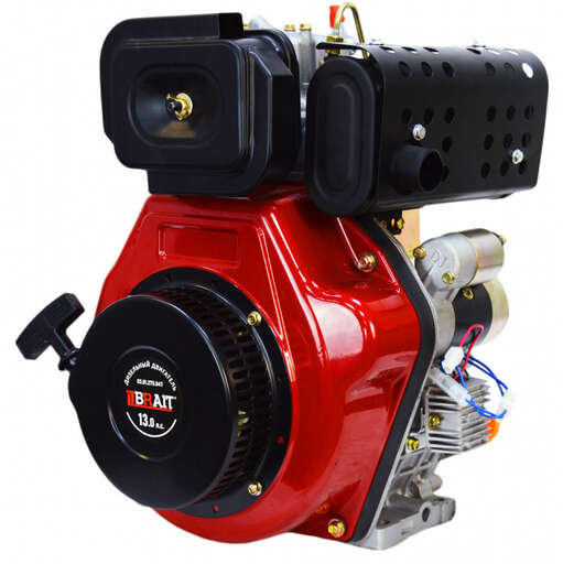 Изображение для Двигатель дизельный Brait BR530DEC (13 лс, электростартер, вал под конус для генератора) 