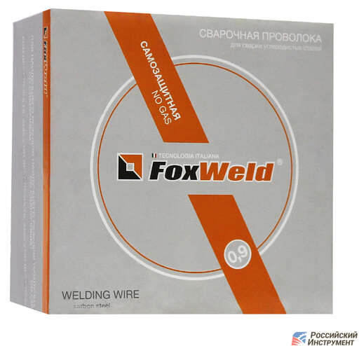 Изображение для Сварочная проволока порошковая FOXWELD E71T-GS (0.9 кг, 0.8 мм, для сварки без газа)