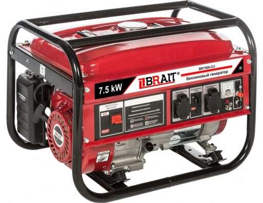 Изображение для Бензиновый генератор Brait 7500-CU (7.5 кВт, медная обмотка)