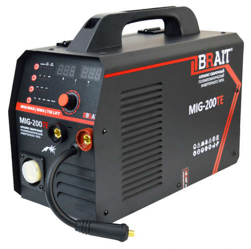 Изображение для Сварочный полуавтомат Brait MIG-200TE (MMA/MIG-MAG/TIG LIFT)