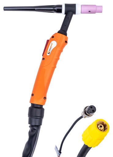 Изображение для FoxWeld Горелка UnoTIG-26 8м (разъем М16, с кнопкой, пр-во FoxWeld/КНР)