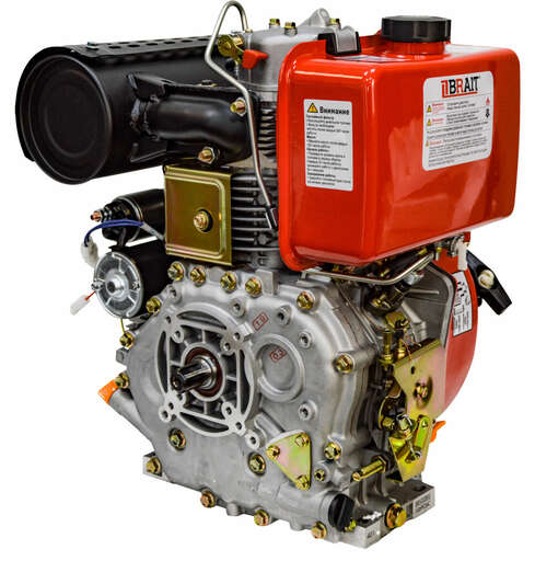 Изображение для Двигатель дизельный Brait BR500DEG (12 лс, электростартер, 25 мм шлицы)