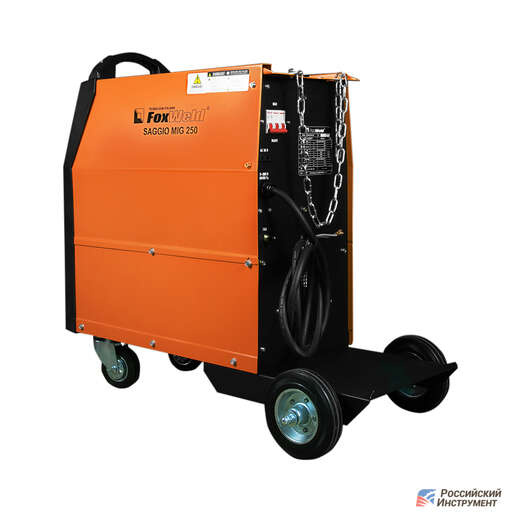 Изображение для Сварочный полуавтомат Foxweld SAGGIO MIG 250 (трехфазный, MMA/MIG-MAG/TIG LIFT, синергетическое управление)