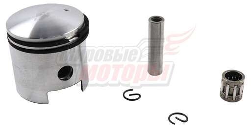 Изображение для Поршень F80 в сборе (47мм, с низким распол. пальца, d10, 20 мм от юбки до оси пальца,с кольц.+палец)