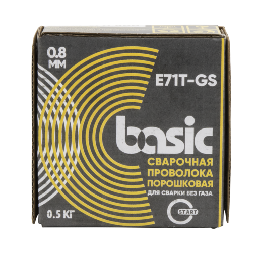 Изображение для Проволока сварочная порошковая Basic E71T-GS д.0,8 (0,5кг) START STB71805