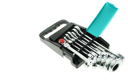 Изображение для Набор ключей комбинированных, трещоточных шарнирных 7 шт Sturm!