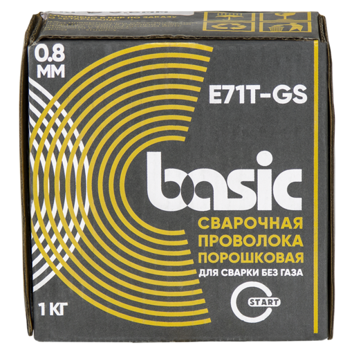 Изображение для Проволока сварочная порошковая Basic E71T-GS д.0,8 (1 кг) START STB7108