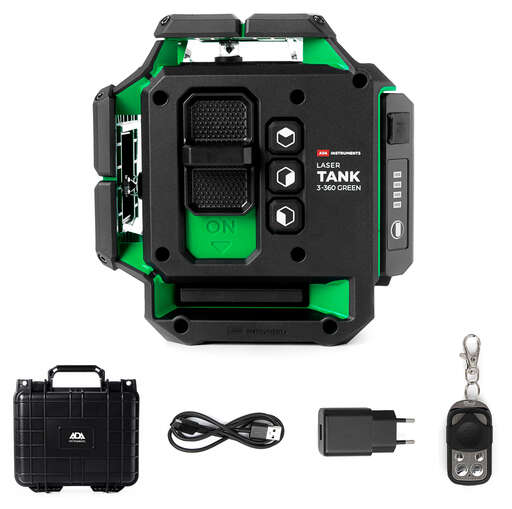 Изображение для Лазерный уровень ADA LaserTANK 3-360 GREEN Basic Edition