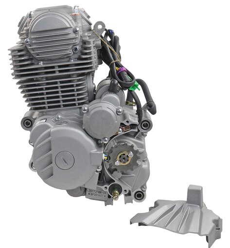 Изображение для Двигатель 172FMМ (CB250) без балансировочного вала СЕРЕБРИСТЫй