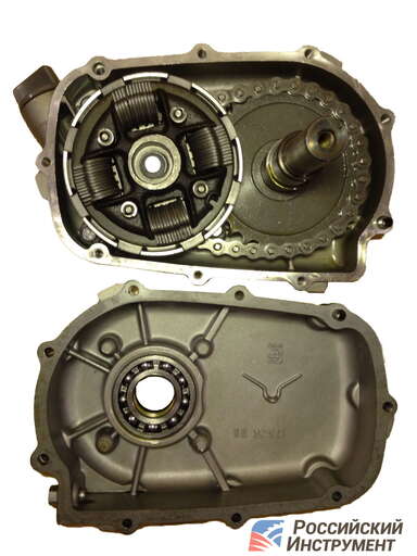 Изображение для Редуктор в сборе с автоматическим сцеплением (тип R, понижение 1:2, 20 мм вал двигателя, вал редуктора 20 мм)