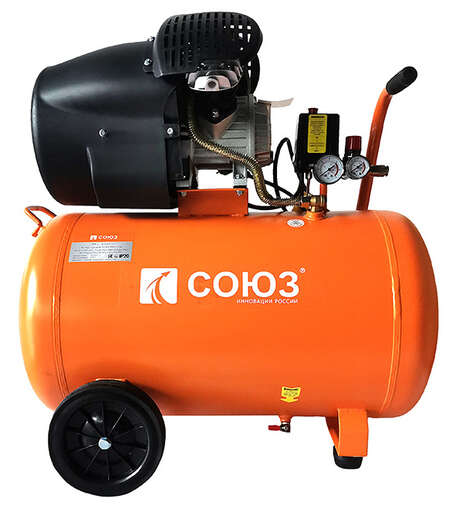 Изображение для Воздушный компрессор масляный СОЮЗ ВКС-93210С (2.4 кВт)