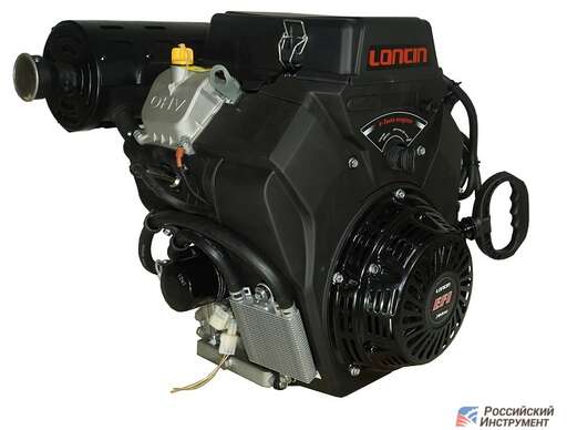 Изображение для Двигатель Loncin H765i 20А (30 лс, 25 мм, инжекторный, ручной стартер, электростартер, катушка освещения 20А)