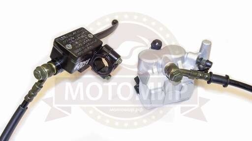 Изображение для Гидравлика передняя в сборе X-MOTOS (L-1100mm, 2 поршня) посад.43мм, склад.ручка  (НАБОР)