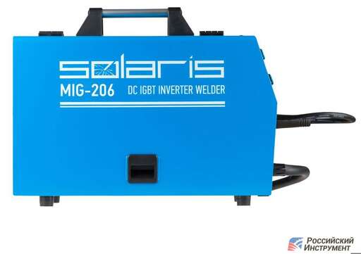 Изображение для Сварочный полуавтомат Solaris MIG-206 (встроенная горелка, MMA/MIG-MAG)