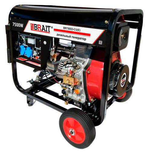 Изображение для Генератор дизельный Brait BR7500D-CU(E) (7.5 кВт, электростартер)