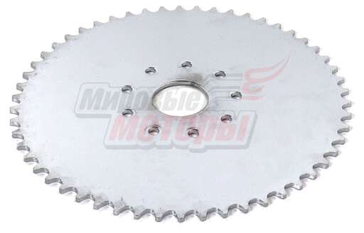 Изображение для Звезда ведомая 54 зуба F50,F80,NR50,NR80,T100,72(8P) хромированная (9 отверстий)