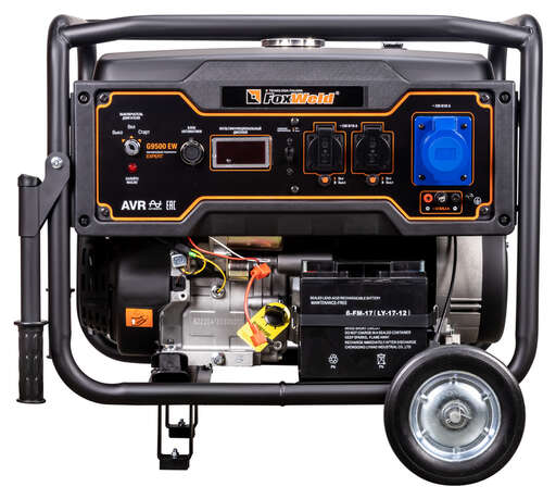 Изображение для Бензиновый генератор Foxweld EXPERT G9500 EW (8.3 кВт, электростартер) + блок автоматики