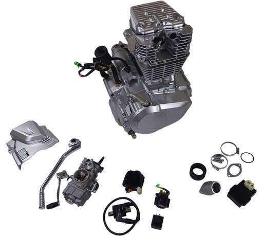 Изображение для Двигатель 4т. 250 см3 172FMМ-6 Zongshen CB250-RL (4 клап.) 5МКПП, эл.+кик старт, баланс.вал