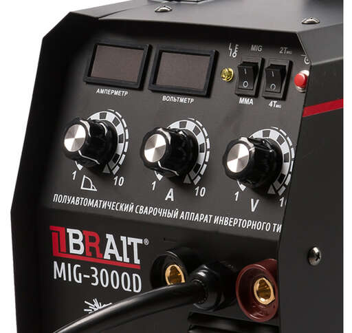 Изображение для Сварочный полуавтомат Brait MIG-300QD (MMA/MIG-MAG)